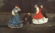 Winslow Homer The Croquet Game (mk44) Spain oil painting artist
